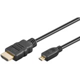 Laidas HDMI - HDMI micro v2.0 4K (60Hz) 2m gold Goobay